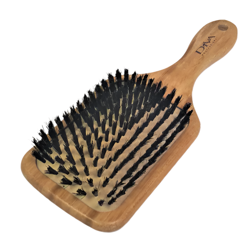 DIva Bamboo Paddle Brush with 100% Boar