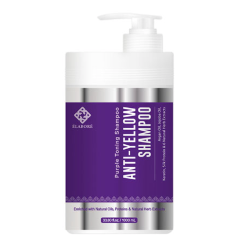 Elabore Purple Toning Shampoo Anti-Yellow Shampoo