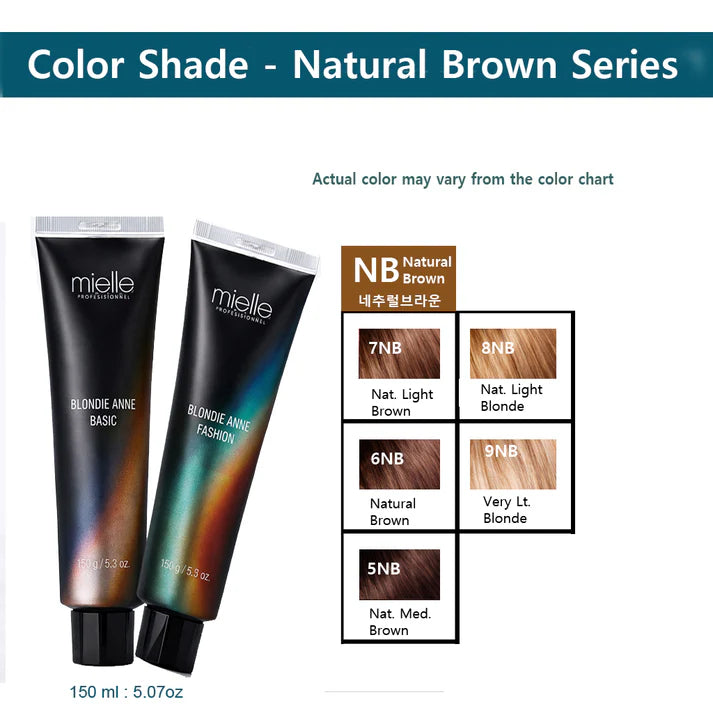 Blonde Ann Professional Hair Color – Natural Brown Series (150 ml) 2PCS
