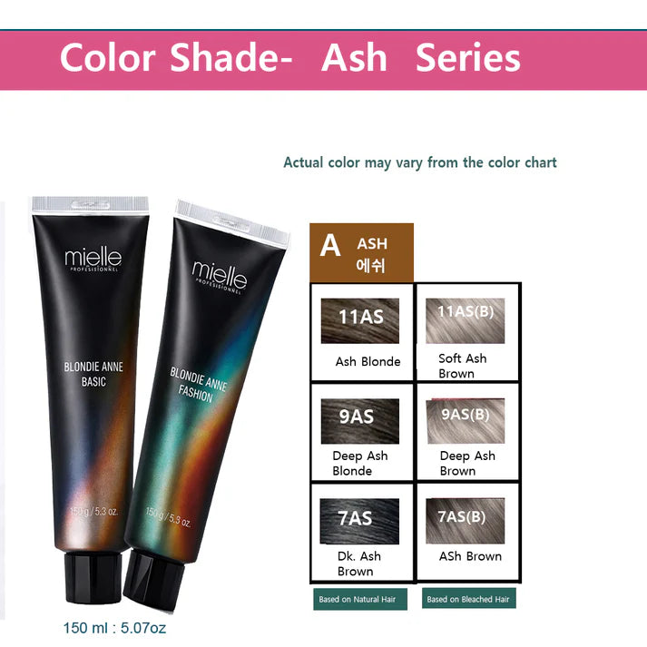 Blonde Ann Professional Hair Color – Ash Series (150 ml) 2PCS