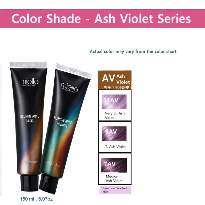 Blonde Ann Professional Hair Color – Ash Violet Series (150 ml)