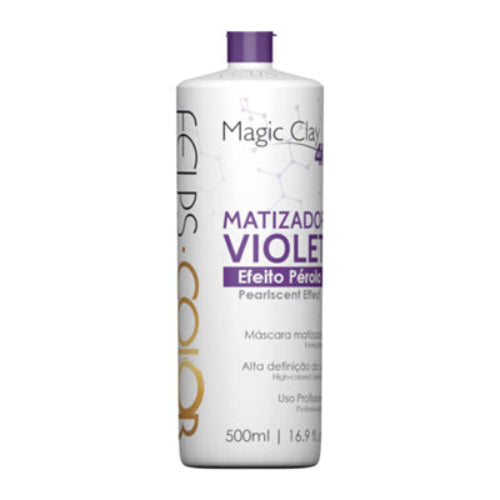 Felps Professional Color Magic Clay 4K Matizador Violet Pearlscent Effect - 500ml