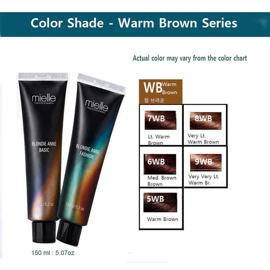 Blonde Ann Professional Hair Color – Warm Brown Series (150 ml) 2PCS