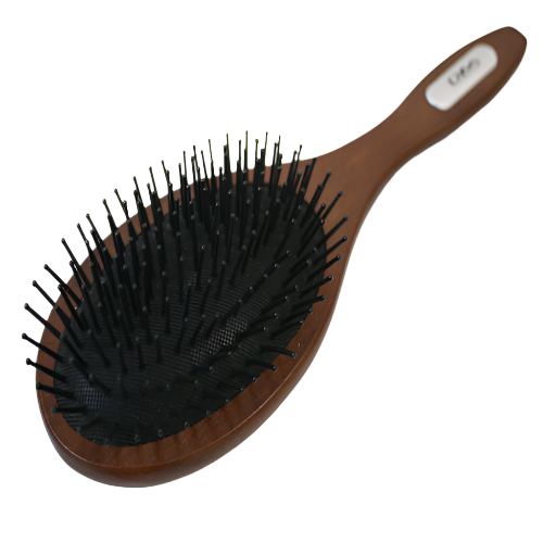 Diva Oval Cushion Wood Brush