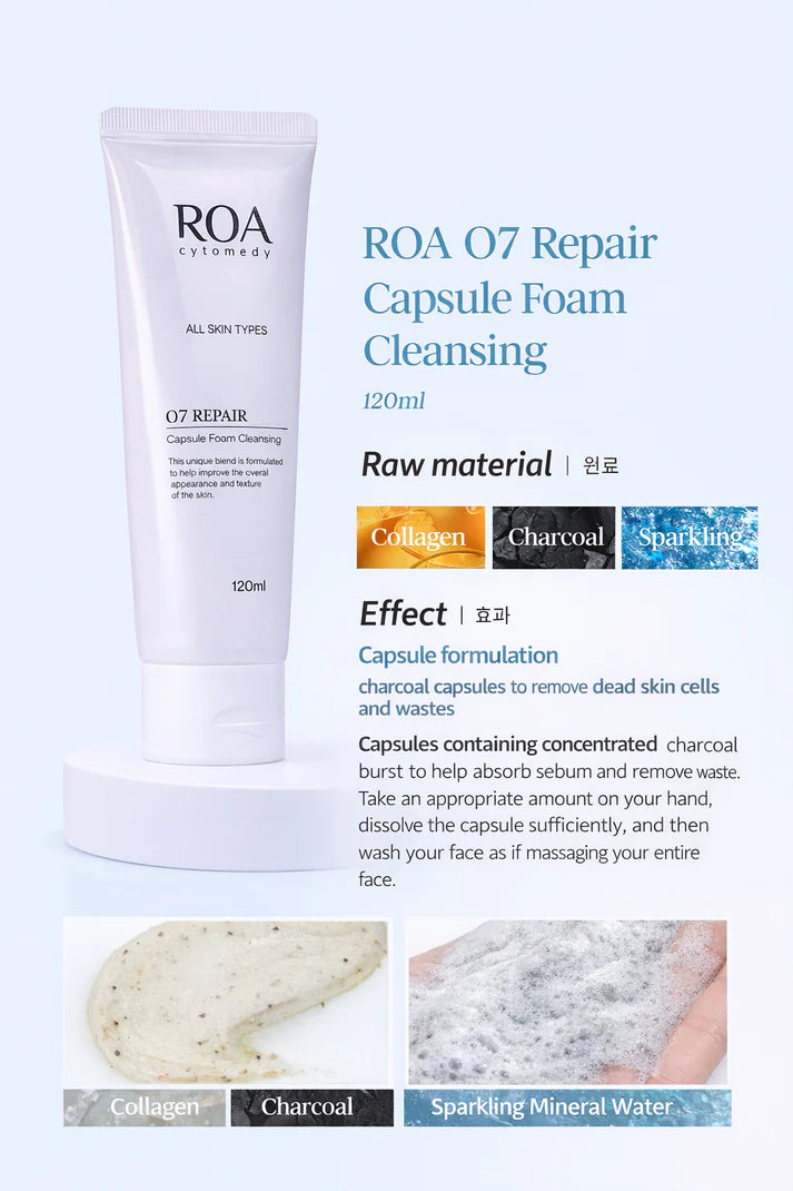 OA 07 REPAIR COLOR-CHANGE CAPSULE CLEANSING FOAM WITH CHARCOAL