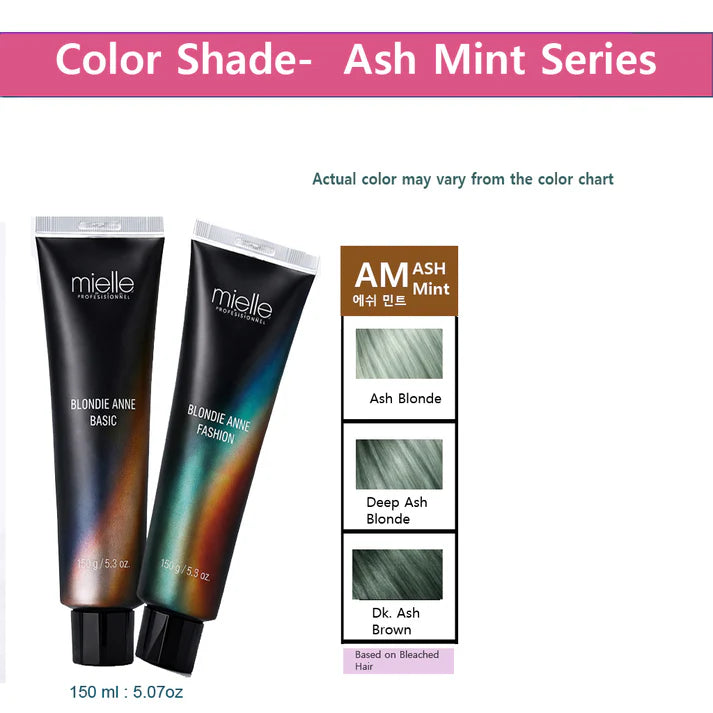 Blonde Ann Professional Hair Color – Ash Mint Series (150 ml) 2PCS