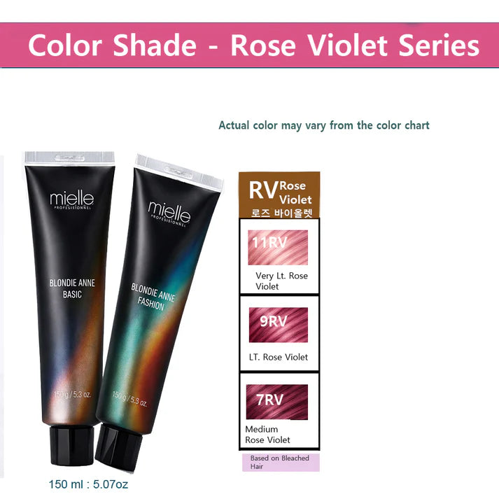 Blonde Ann Professional Hair Color – Rose Violet Series (150 ml) 2PCS