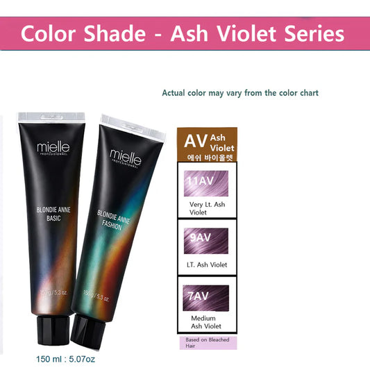 Blonde Ann Professional Hair Color – Ash Violet Series (150 ml)